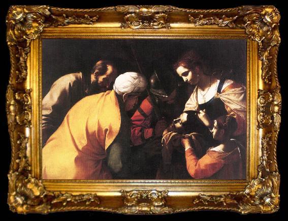 framed  PRETI, Mattia Salome with the Head of St John the Baptist af, ta009-2